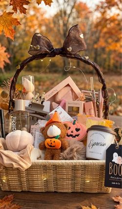 Fall Self-Care spooky Basket – Perfect Gift! 🎃🤎