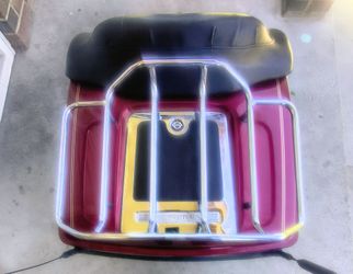 OEM Harley 1 Ultra King Tour-Pak - Lava Red Sunglo - COMPLETE