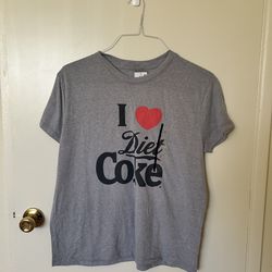 NWT I Love Diet Coke grey t shirt