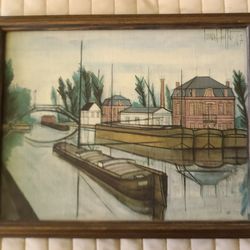1967 Bernard Buffet Canal de Saint-Quentin
