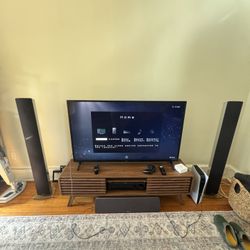 Home Theater Audio System: 3-Channel HiFi Speakers + Sony Receiver