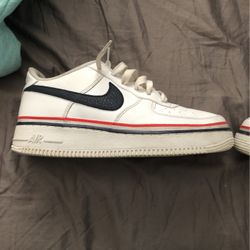 red white & blue air force ones 