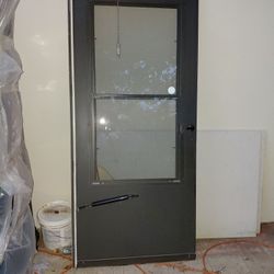 Front Door With Screen  And Glass  