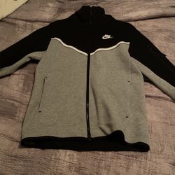 Black and Grey nike tech fleece