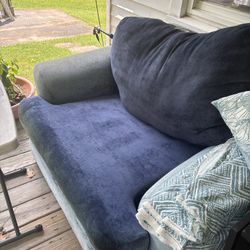 Very Comfortable Blue Chair/loveseat 
