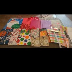 Lot of 16- Various Size/Style Gift Bags