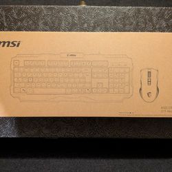 Brand New MSI RGB Gaming Keyboard And Mouse Bundle