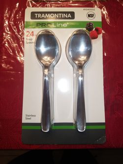 TRAMONTINA PRO LINE STAINLESS STEEL 24 PK SOUP SPOONS