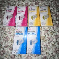 6 Brand new 902xl For HP Printers