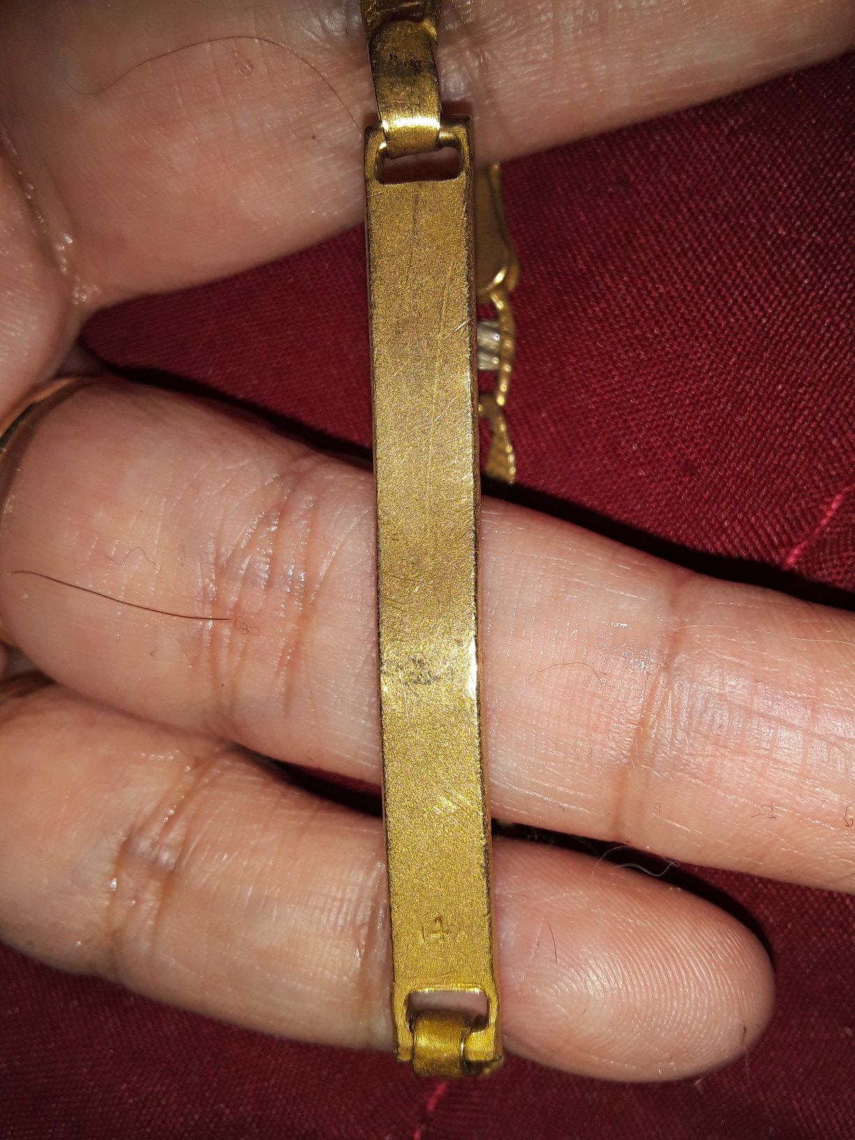 14k stamped bracelet I'm located at 35 ave northern