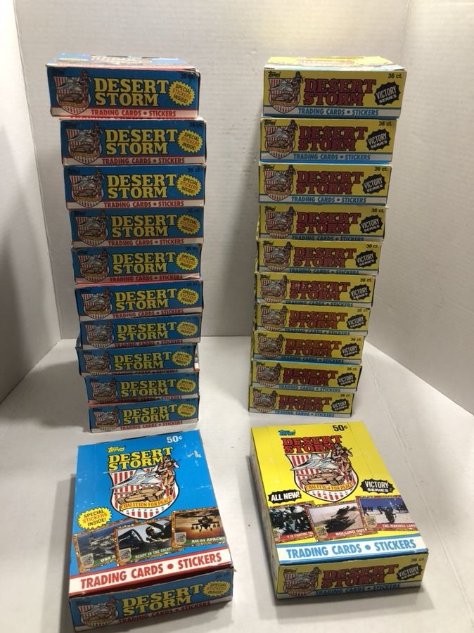 Topps Desert Storm Coalition for Peace & Coalition for Peace: Victory Series picture trading cards $5 per box