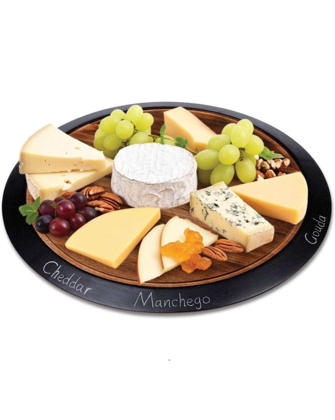 Lazy Susan Turnable Board With Chalk