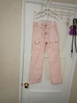 Girls Pink Cargo Pants
