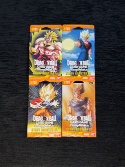 DRAGON BALL SUPER CARD GAME FUSION WORLD STORY BOOSTER 01 SET OF 4 SLEEVES