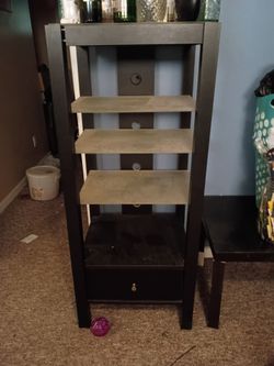 Black shelf
