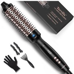 Terviiix 1.25 Inch Thermal Brush Fast-Heating Ceramic Tourmaline lonic Volumizi
