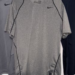 Rare Nike Pro Men’s XL Dark Gray Dri-FIT Slim Fit Performance Tee Shirt Athletic