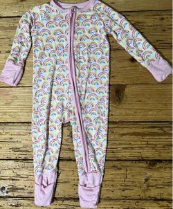 Little Sleepies Pink Rainbow 3-6months