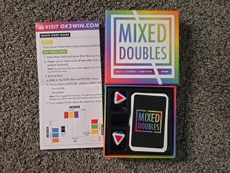 OK2Win Mixed Doubles Dice & Card Game Party Game Complete