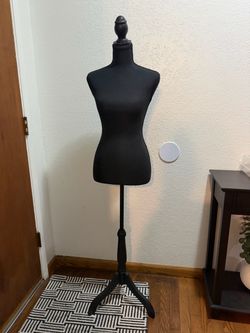 Black Female Dress Form Mannequin with Stand