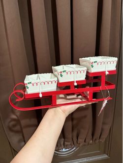 Christmas sled snack holder