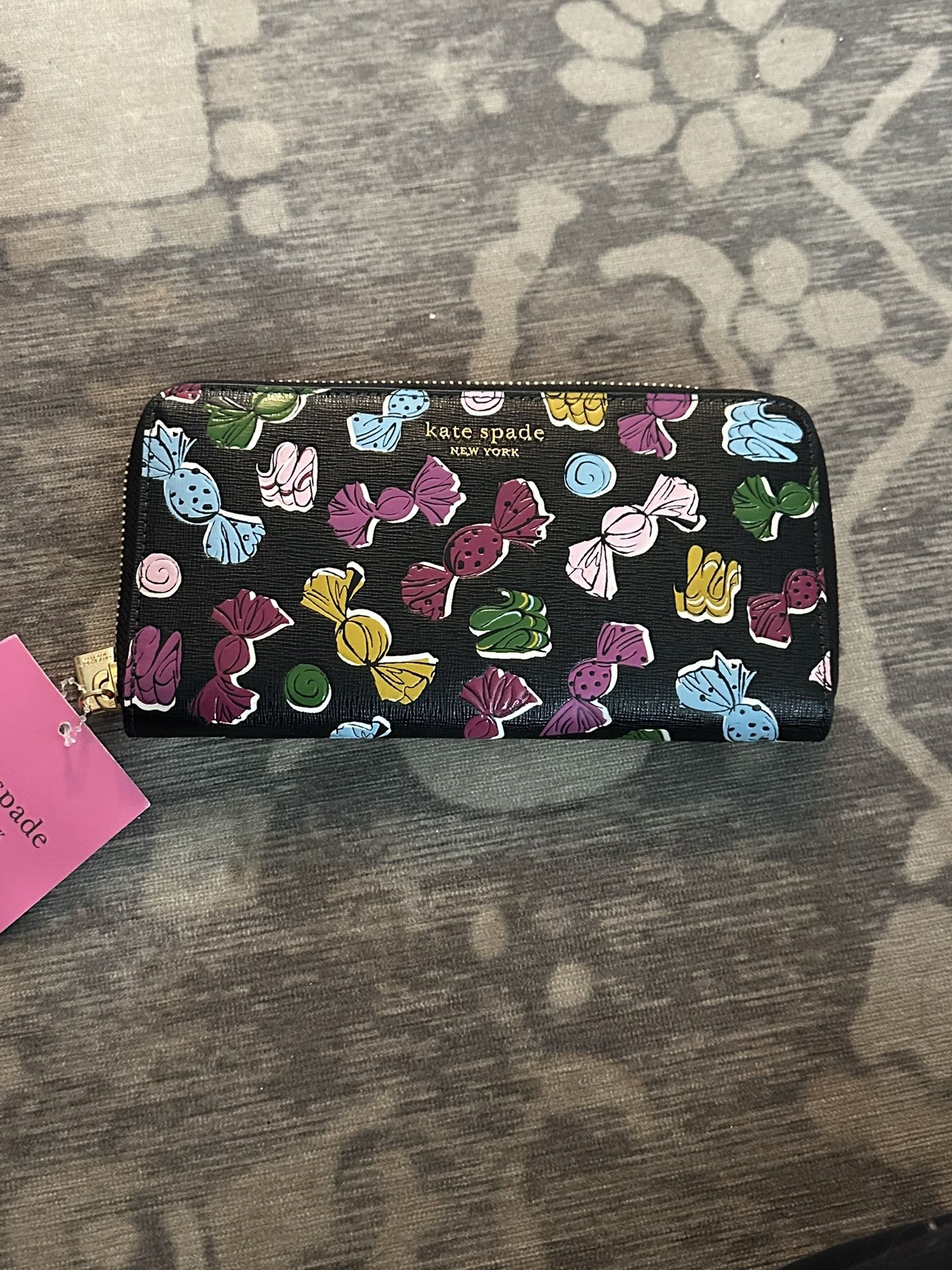 Kate Spade Candy Print Zip Wallet – NEW