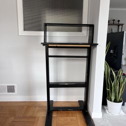 Black Wooden Standing Desk