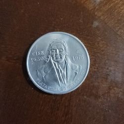 Cien Pesos Plata Pura 1978