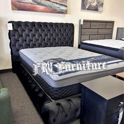 New Queen Bed Frame With Mattress 