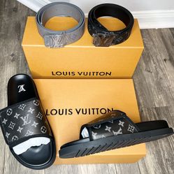 Louis Vuitton Sandals Brand New Slides With Box And Dust Cover 