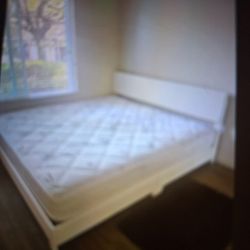 Leather  Eastern King Bed 