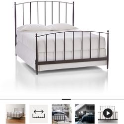 Crate & Barrel Mason Shadow Queen Bed – $675 OBO (Retails for $899 + tax)