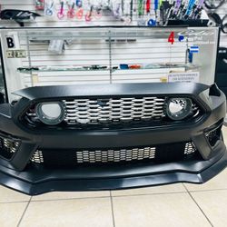 2018-2023 Ford Mustang 2021 Mach-1 Style Front Bumper Cover LED Grille new in stock