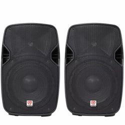 Pair Two Rockville Pa Speakers 10” Brand New For Bands DJs Live Sound Passive 200 Watts 