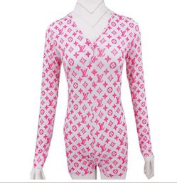 Sexy Women Bodysuit Long Sleeve Deep V Neck