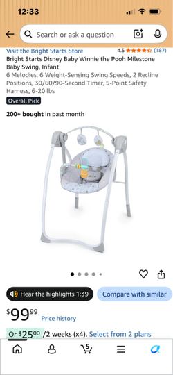 Newborn swing