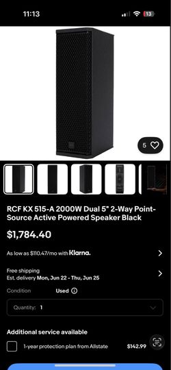 Rcf 515a speakers  2 pair