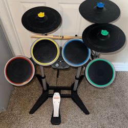 ROCK BAND / GUITAR HERO VIDEO GAME DRUMS SONY PLAYSTATION 3 4 5 PS3 PS4 PS5 XBOX 360 ONE NINTENDO WII DRUM SET