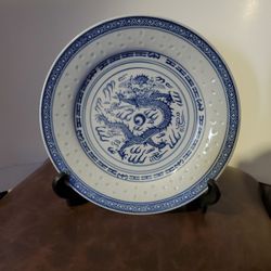 Chinese DRAGON Dinner Plate Set Of 12  No Chips, Cracks, or Defects!