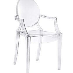 Modway Casper Acrylic Stacking Kitchen & Dining Room Arm Chair - Clear