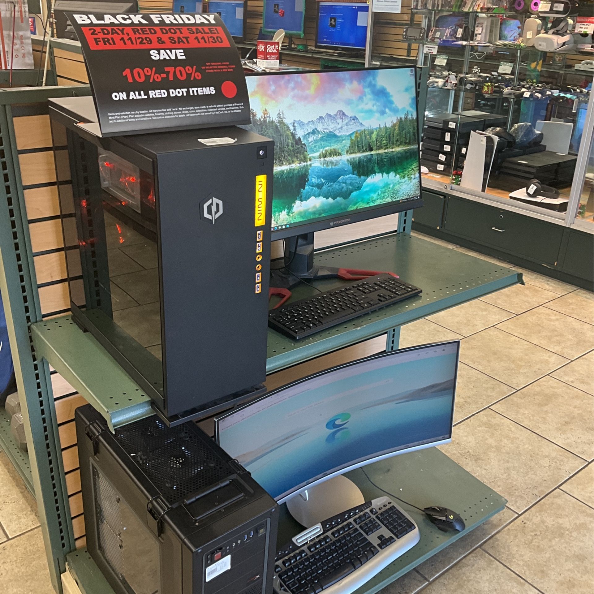 Gaming Pc And Gaming Predator Gaming Monitor