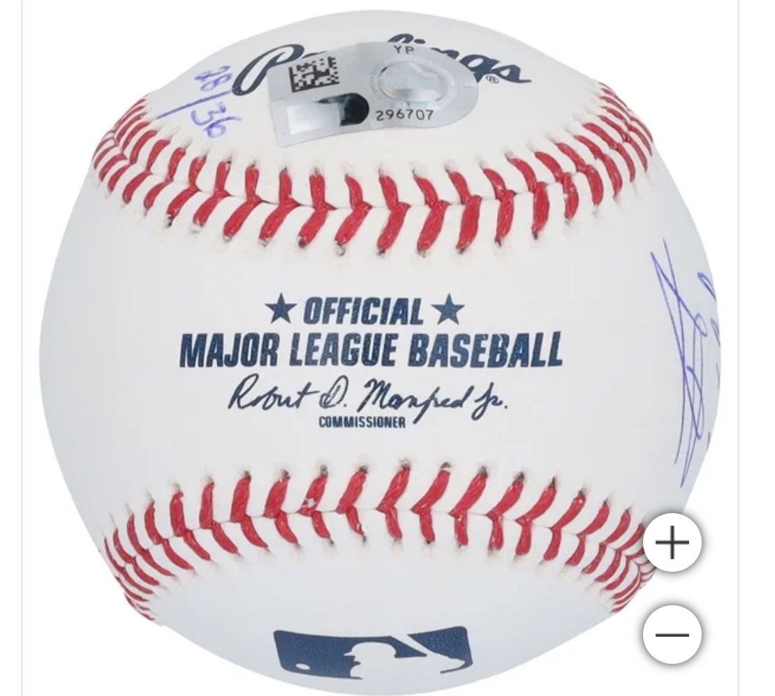 MLB Current Stars Autographed Baseball with 11 Signatures - Limited Edition of 36