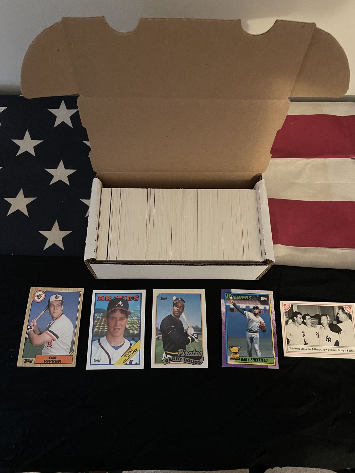 $8.99 PER BOX OF 350 ⚾️BASEBALL CARDS🔥👙 1987,88,89,90,91 - CARDS SHOWN R INCLUDED!!! 👙ALL CARDS NEAR MINT-XLNT!🔥70 CARDS FROM EACH YEAR INCLUDED