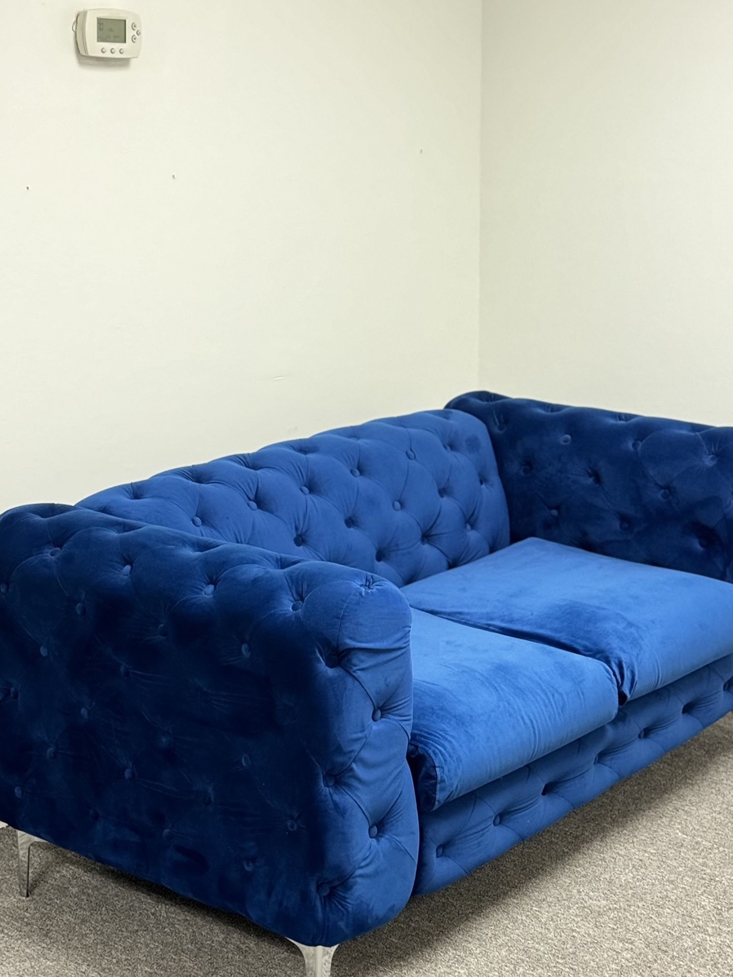 Blue Velvet Sofas, Loveseats