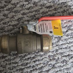 Sharkbite 1 inch push to connect brass ball valve 1" plumbing water plumb supply NEW