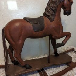 Antique Rocking Horse 1930's 