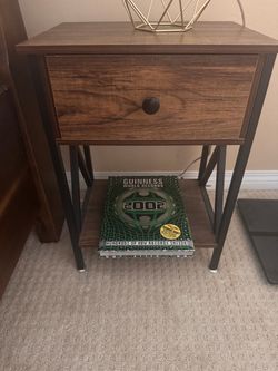 Nightstand with Drawer and Bottom Shelf (pair)