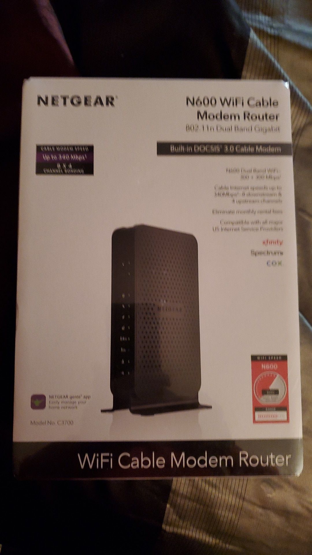 Brand new Netgear wifi cable modem router