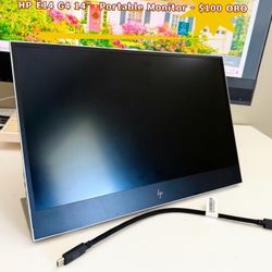 HP E14 G4 14” Portable Monitor Includes Cable