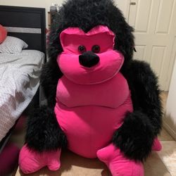 Giant Pink Monkey Stuffed Animal 